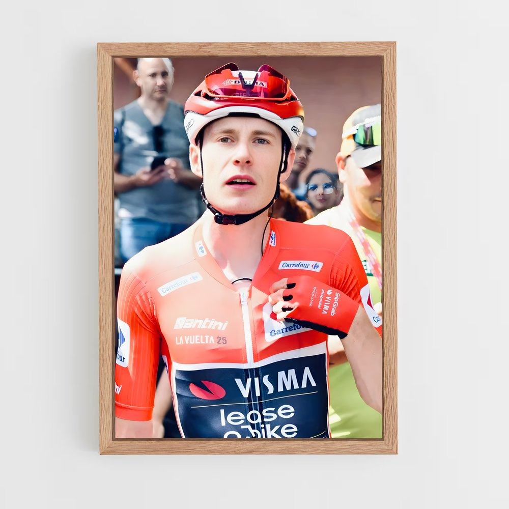 Poster La Victoire en Rouge – affiche Cyclisme (vue 4)